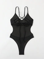 Maiô Cavado Com Costas Cruzadas Estilo Resort Chic