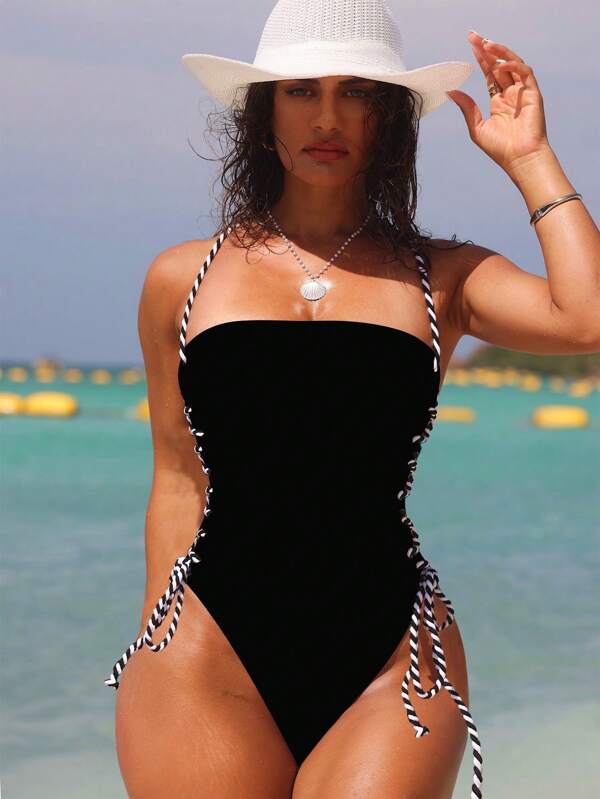 Maiô Tomara Que Caia Com Amarração Resort Chic