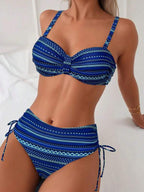 Biquíni Meia Taça Sustentação Estampado Resort