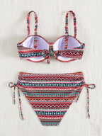 Biquíni Meia Taça Sustentação Estampado Resort