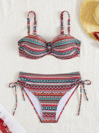 Biquíni Meia Taça Sustentação Estampado Resort