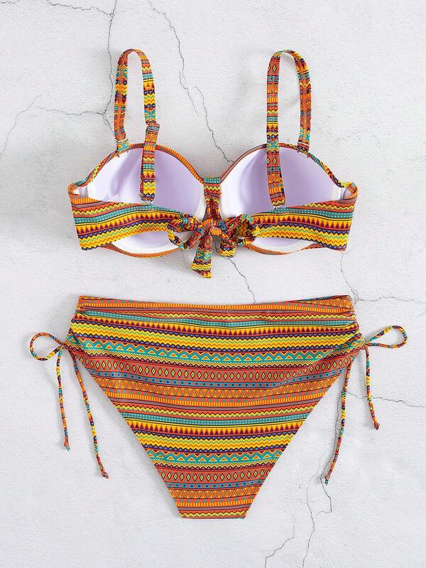 Biquíni Meia Taça Sustentação Estampado Resort