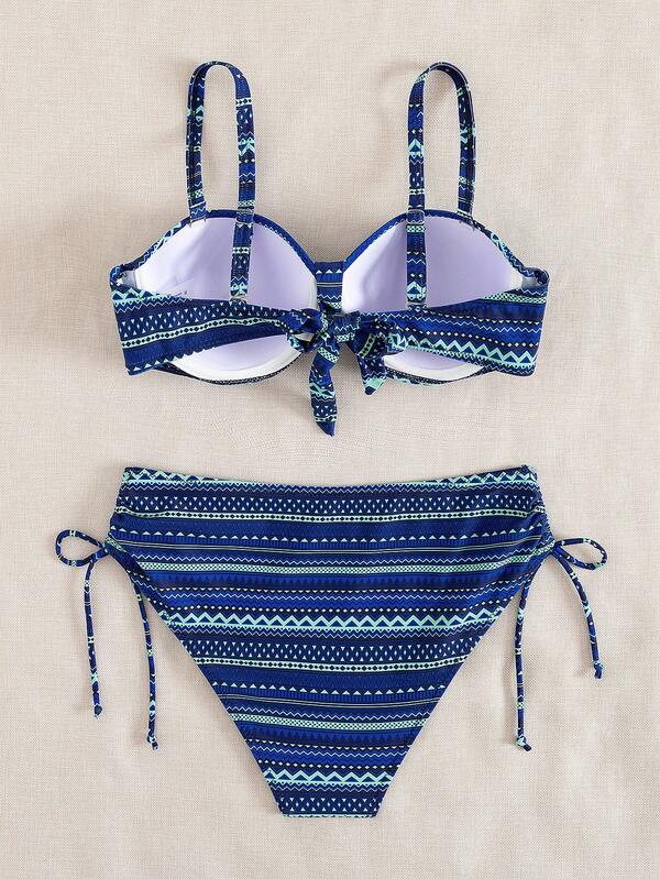 Biquíni Meia Taça Sustentação Estampado Resort