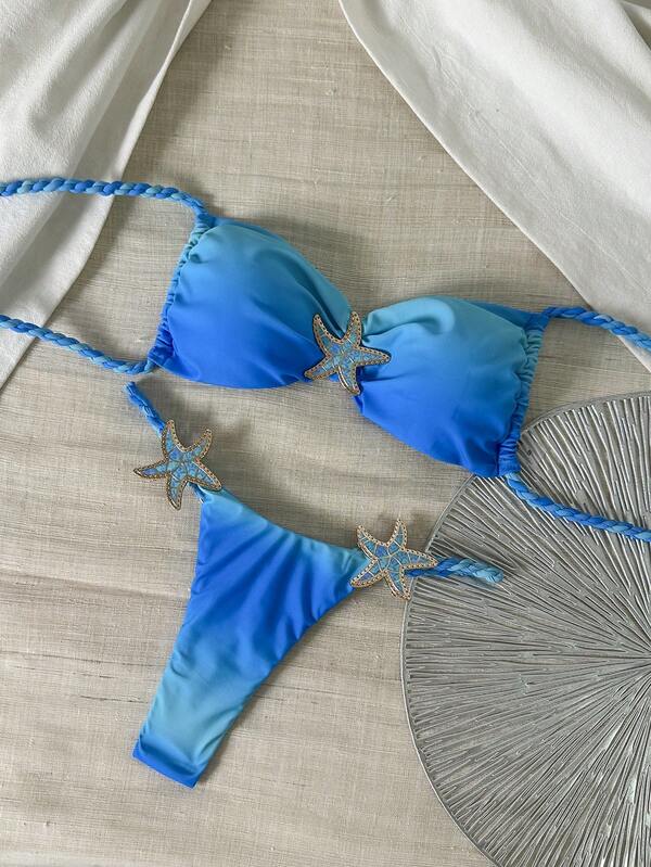 Biquíni Tomara Que Caia Com Aplicações Marinhas Resort