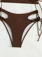 Biquíni Com Cropped E Amarração Lateral Minimalista